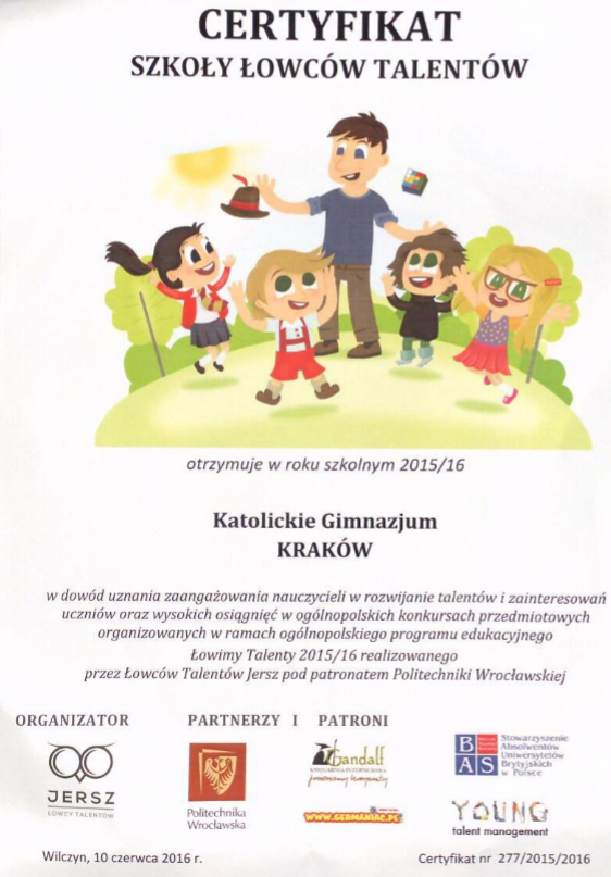 certyfikat lowcy talentow