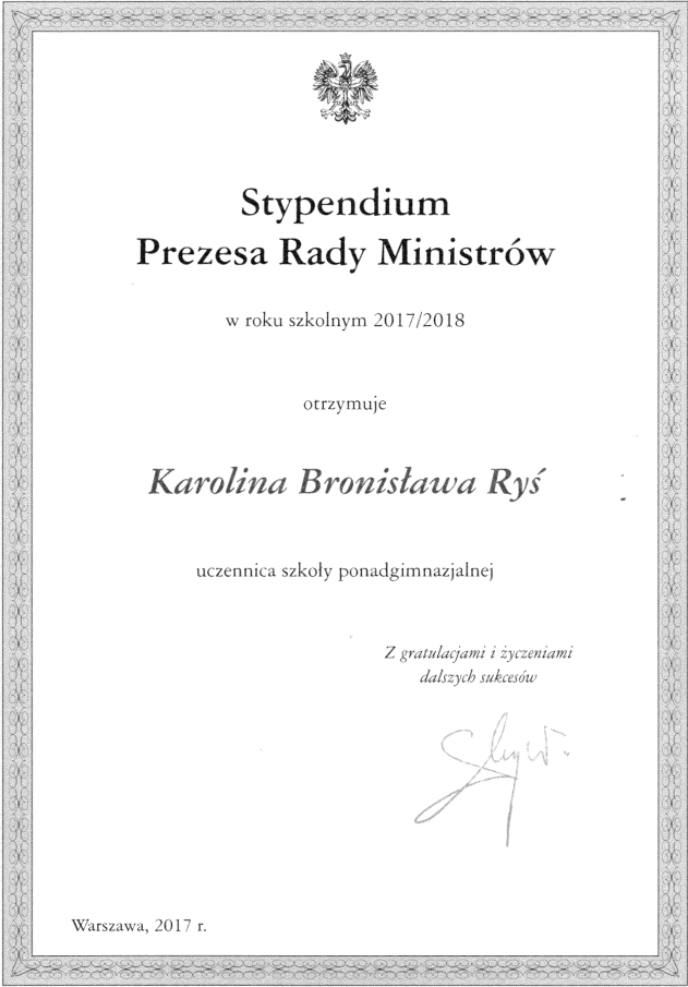 stypendium K Rys